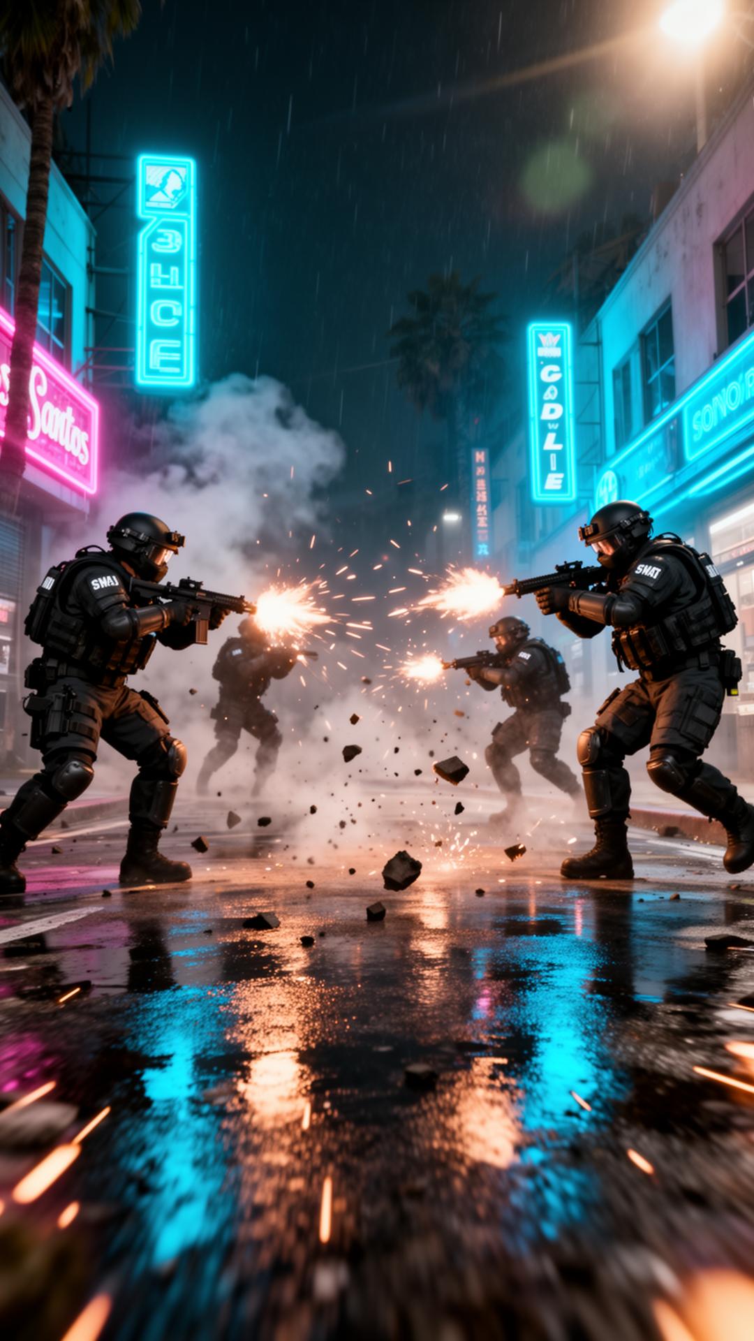 Neon Firefight